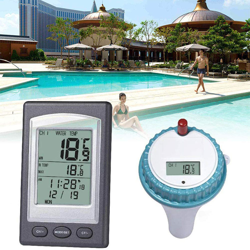 Pool Alarm Float - Digtal-termômetro para piscina, sem fio, flutuante,