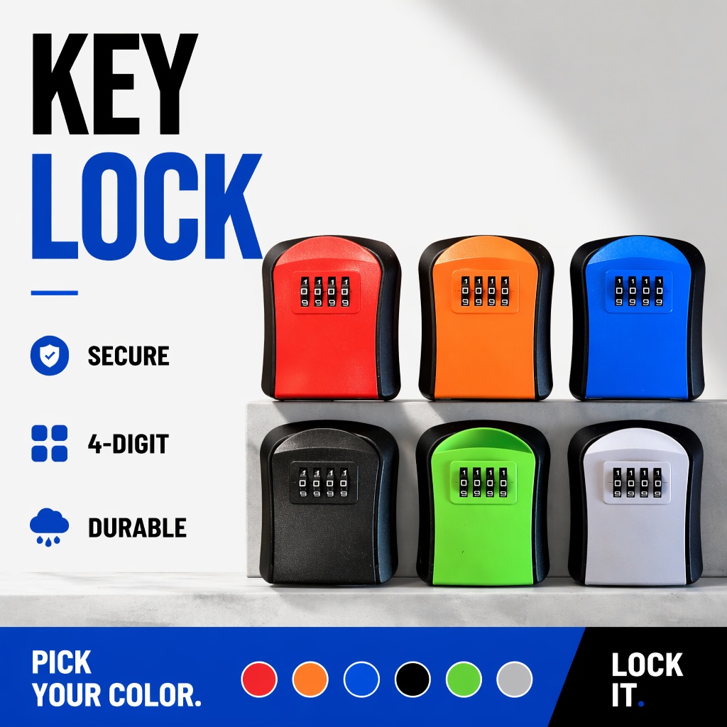 Lockbox Key Secure - Caixa de Armazenamento de Chaves à