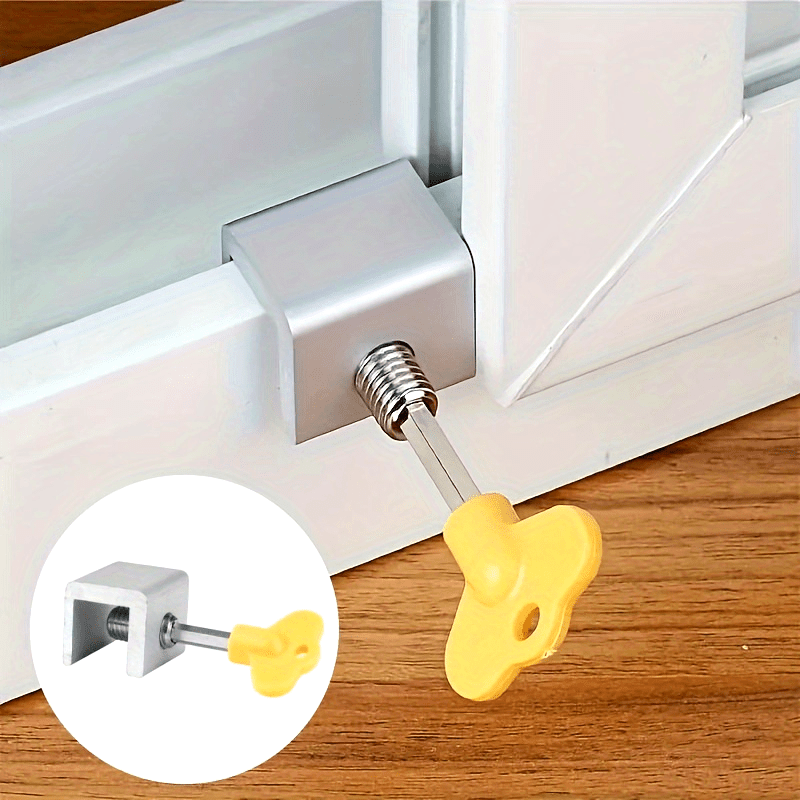 Window Lock Bar - 3 Conjuntos de Clipes Limitadores para