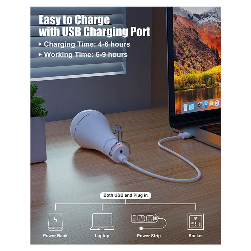 Lâmpada Recarregável USB B03C  - Power Outage Light avaliação e preço